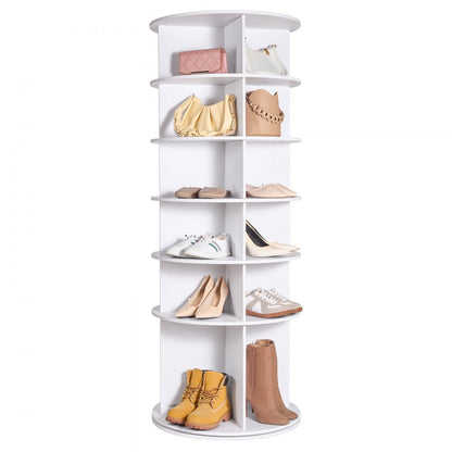 OY-XZXJ-02 - 6-Tier Rotating Shoe Rack with 360° Access and Sturdy Shelves