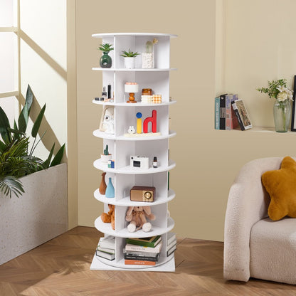 OY-XZXJ-04 - 7-Tier Rotating Shoe Rack, Space-Saving & Stylish