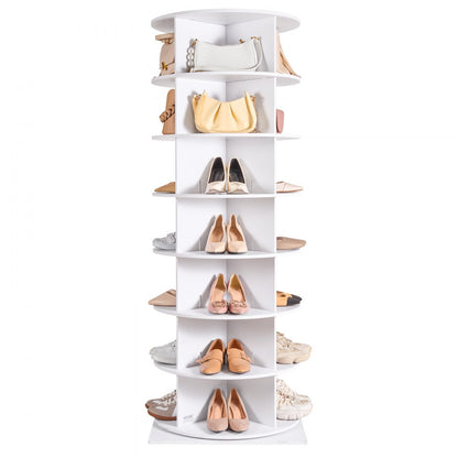OY-XZXJ-04 - 7-Tier Rotating Shoe Rack, Space-Saving & Stylish