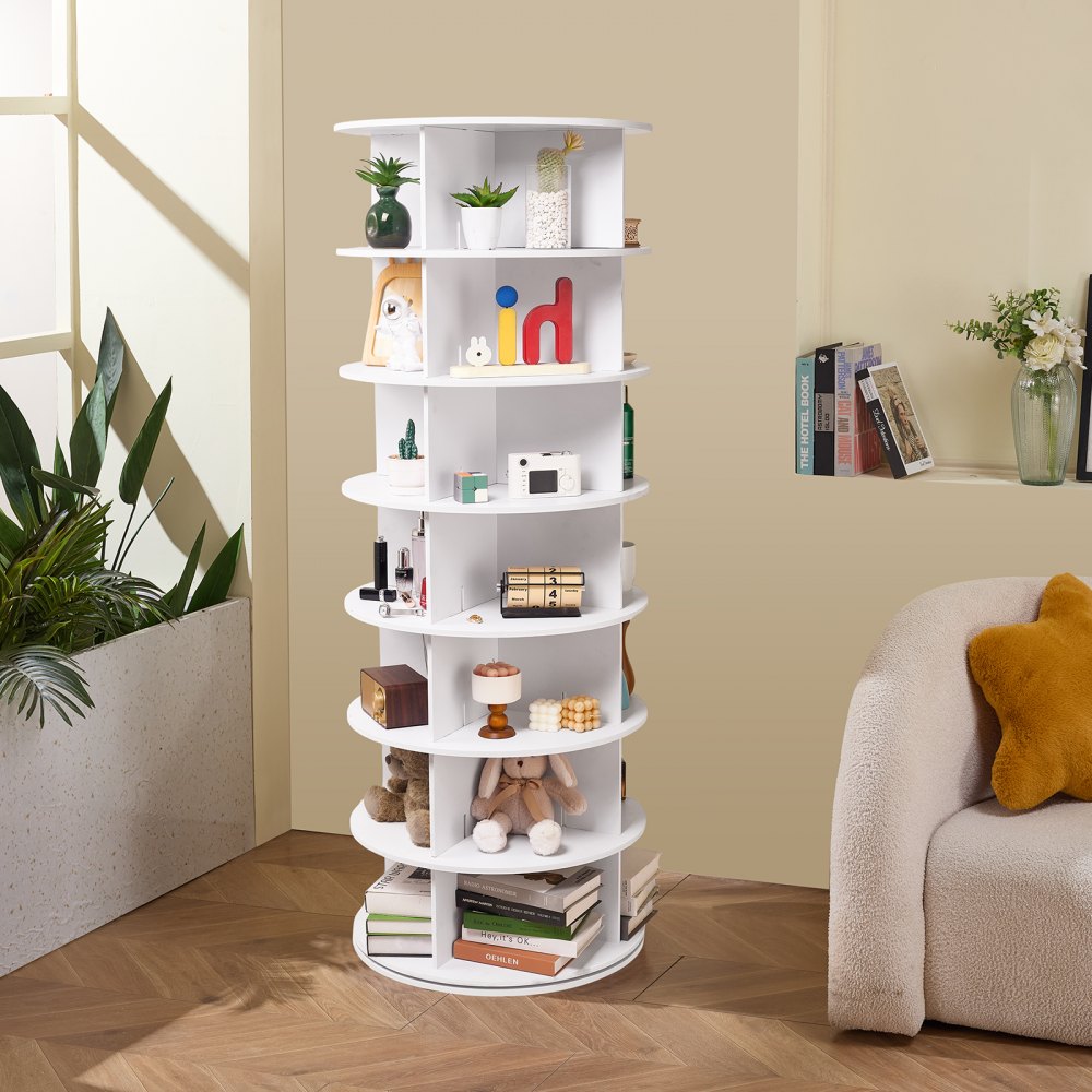 OY-XZXJ-01 - 7-Tier Rotating Shoe Rack, 8.3in Height & 360° Access