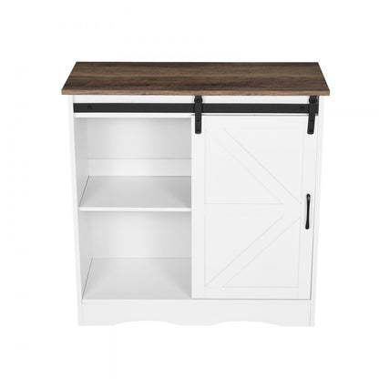 SR245331 - Vintage Multi-Tier Coffee Bar Cabinet with Adjustable Shelves