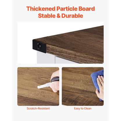 SR241143 - Rustic 31.5" Coffee Bar Cabinet with Open Shelves