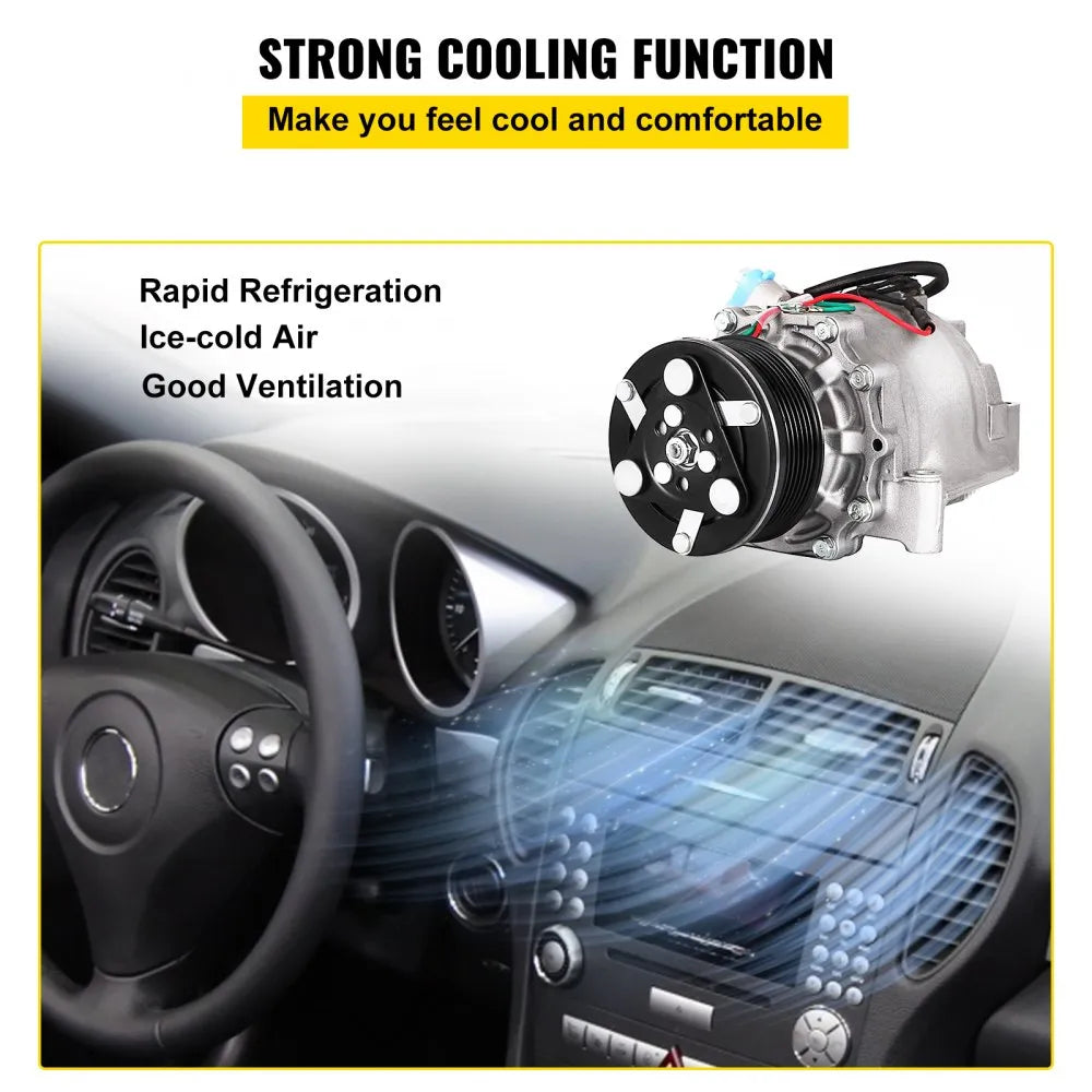 010616708232 - High-Performance AC Compressor for Honda Civic 1.8L (2006-2011)