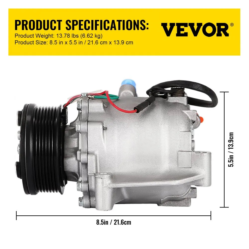 010616708232 - High-Performance AC Compressor for Honda Civic 1.8L (2006-2011)