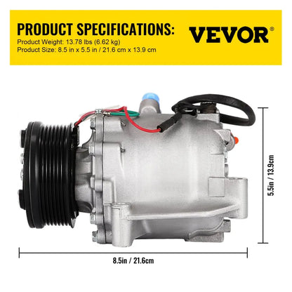 010616708232 - High-Performance AC Compressor for Honda Civic 1.8L (2006-2011)