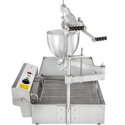 010967075841 - 9L Stainless Steel Mini Donut Fryer with 3 Molds