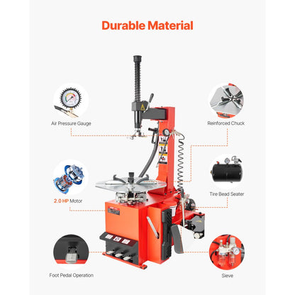 KC-502 - Powerful Tire Changer & Balancer Set for Sedans & Trucks