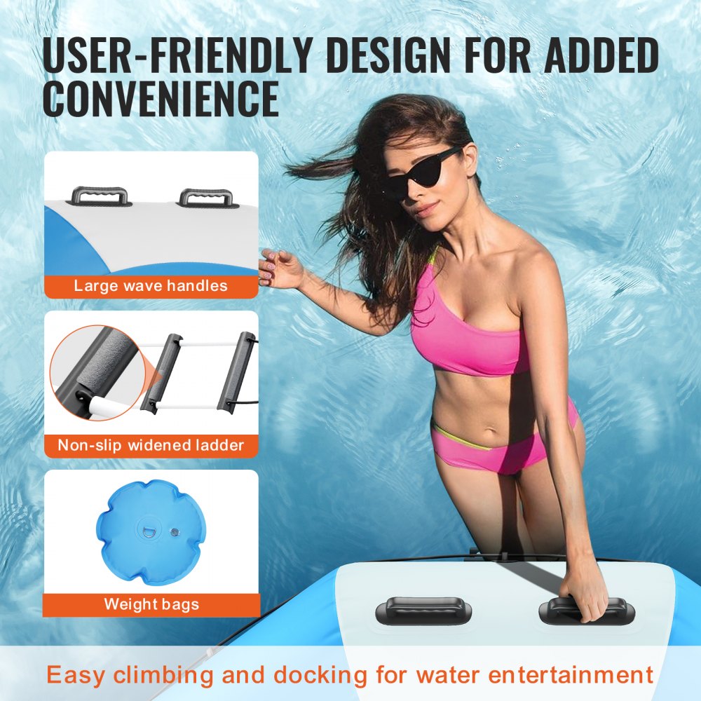 ZT6.5FTBW-US/EU - 6.5ft Inflatable Water Bouncer with Electric Pump