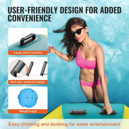 ZT10FTYG-US/EU - 10ft Inflatable Water Bouncer with Electric Air Pump