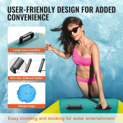 ZT12FTYG-US/EU - 12FT Durable Inflatable Water Bouncer for Pools and Lakes