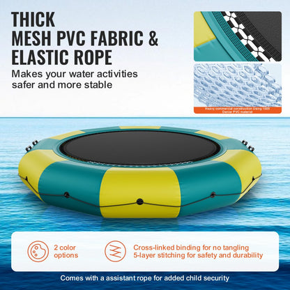 ZT13FTYG-US/EU - 13ft Inflatable Water Bouncer for Pool & Lake Fun