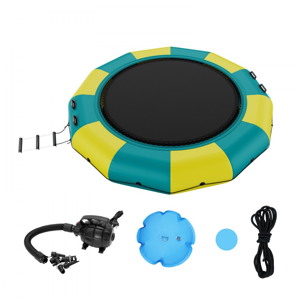 ZT13FTYG-US/EU - 13ft Inflatable Water Bouncer for Pool & Lake Fun