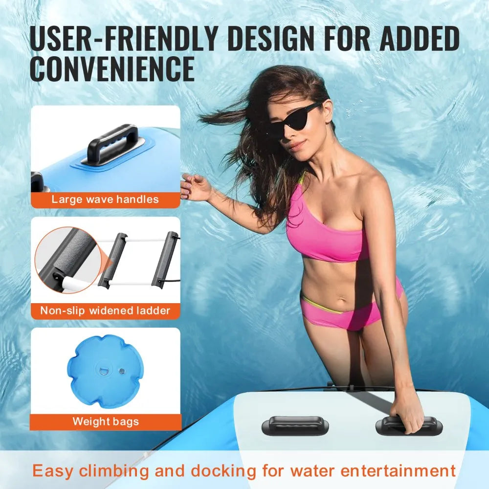 ZT10FTBW-US/EU/AU - 10ft VEVOR Inflatable Water Bouncer with Electric Pump