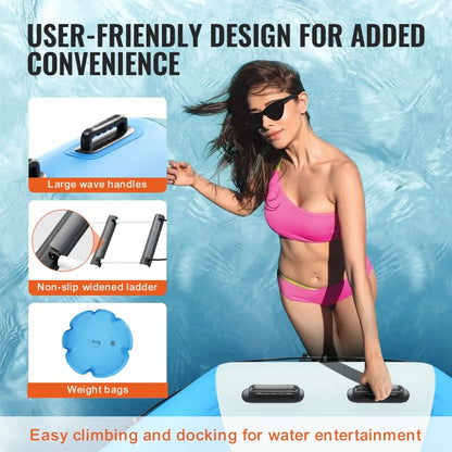 ZT10FTBW-US/EU/AU - 10ft VEVOR Inflatable Water Bouncer with Electric Pump