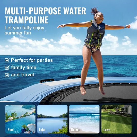 ZT10FTBW-US/EU/AU - 10ft VEVOR Inflatable Water Bouncer with Electric Pump
