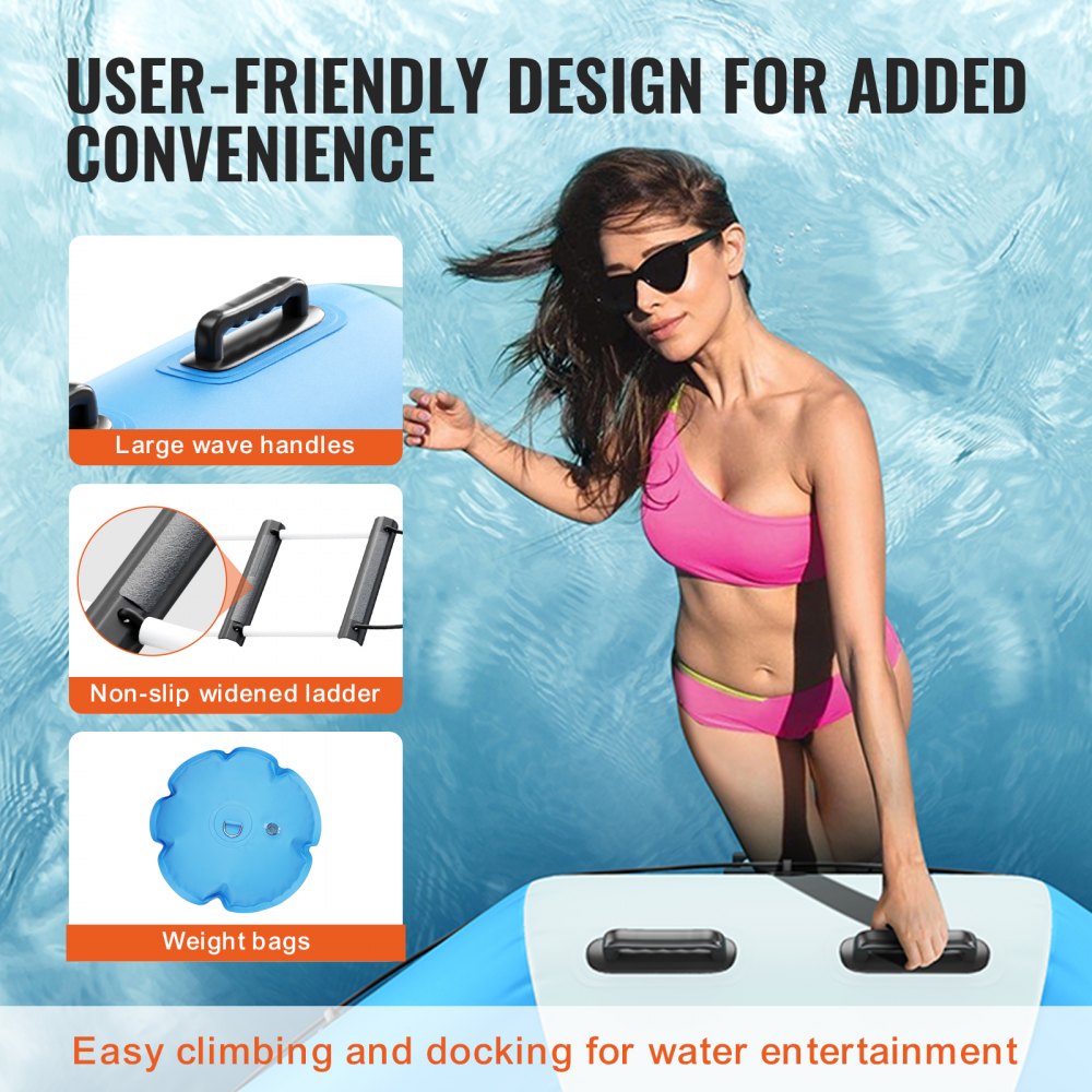 ZT13FTBW-US/EU - 13ft Inflatable Water Bouncer for Endless Summer Fun