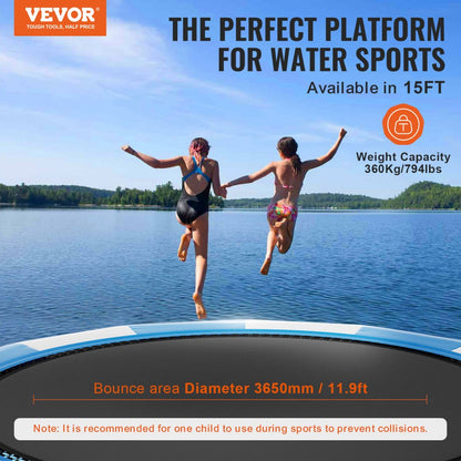 ZT15FTBW-US/EU - 15ft Durable Inflatable Water Bouncer for Family Fun