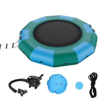 ZT12FTBG-US/EU - 12ft VEVOR Inflatable Water Bouncer for Lakes & Pools
