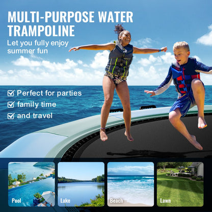 ZT15FTBG-US/EU - 15ft VEVOR Inflatable Water Bouncer for Summer Fun