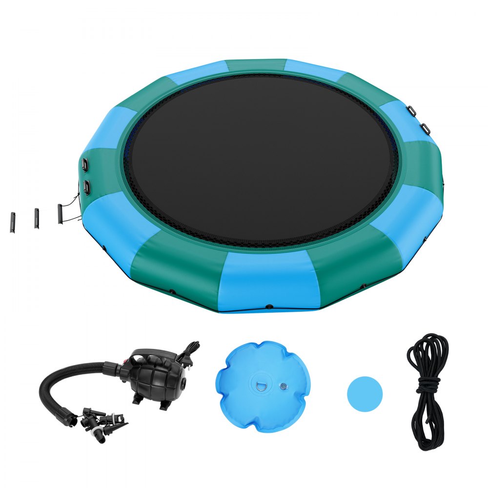 ZT15FTBG-US/EU - 15ft VEVOR Inflatable Water Bouncer for Summer Fun