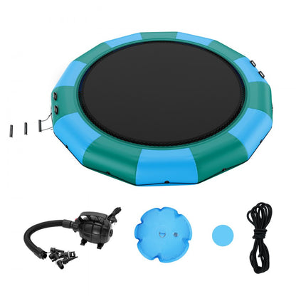 ZT15FTBG-US/EU - 15ft VEVOR Inflatable Water Bouncer for Summer Fun