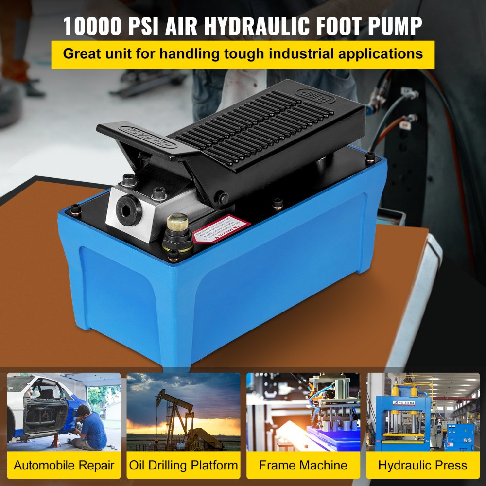 010573304956 - High-Pressure Air Hydraulic Pump with Foot Actuation