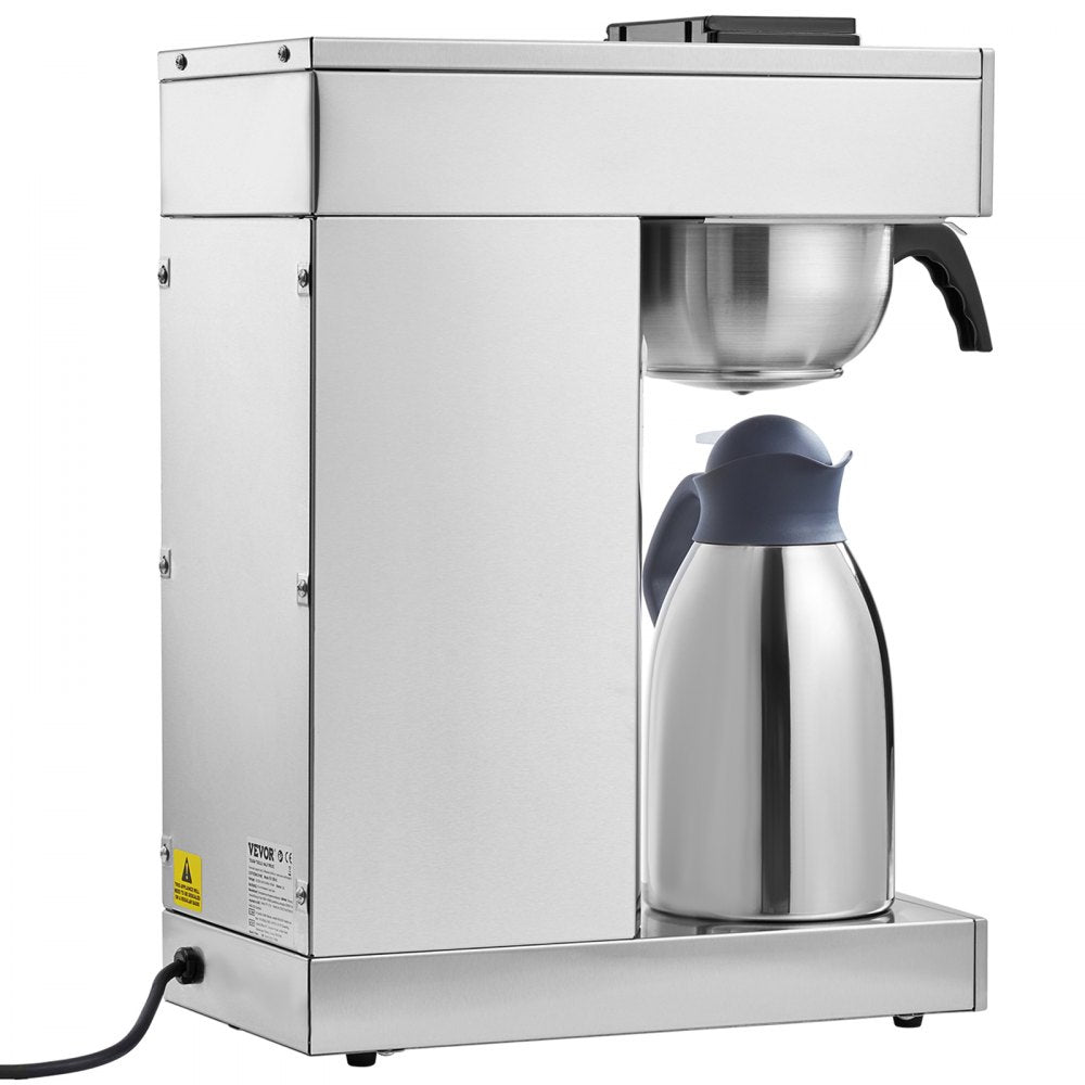 RV-386-B - 12-Cup Commercial Coffee Maker with Thermal Carafe, Quick Brew