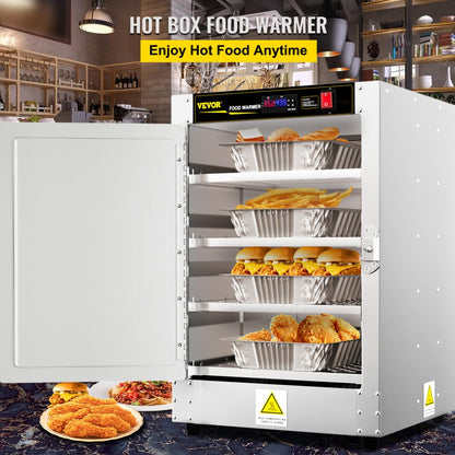 FWHB-162224 - Durable Aluminum Food Warmer with 4 Stainless Steel Trays