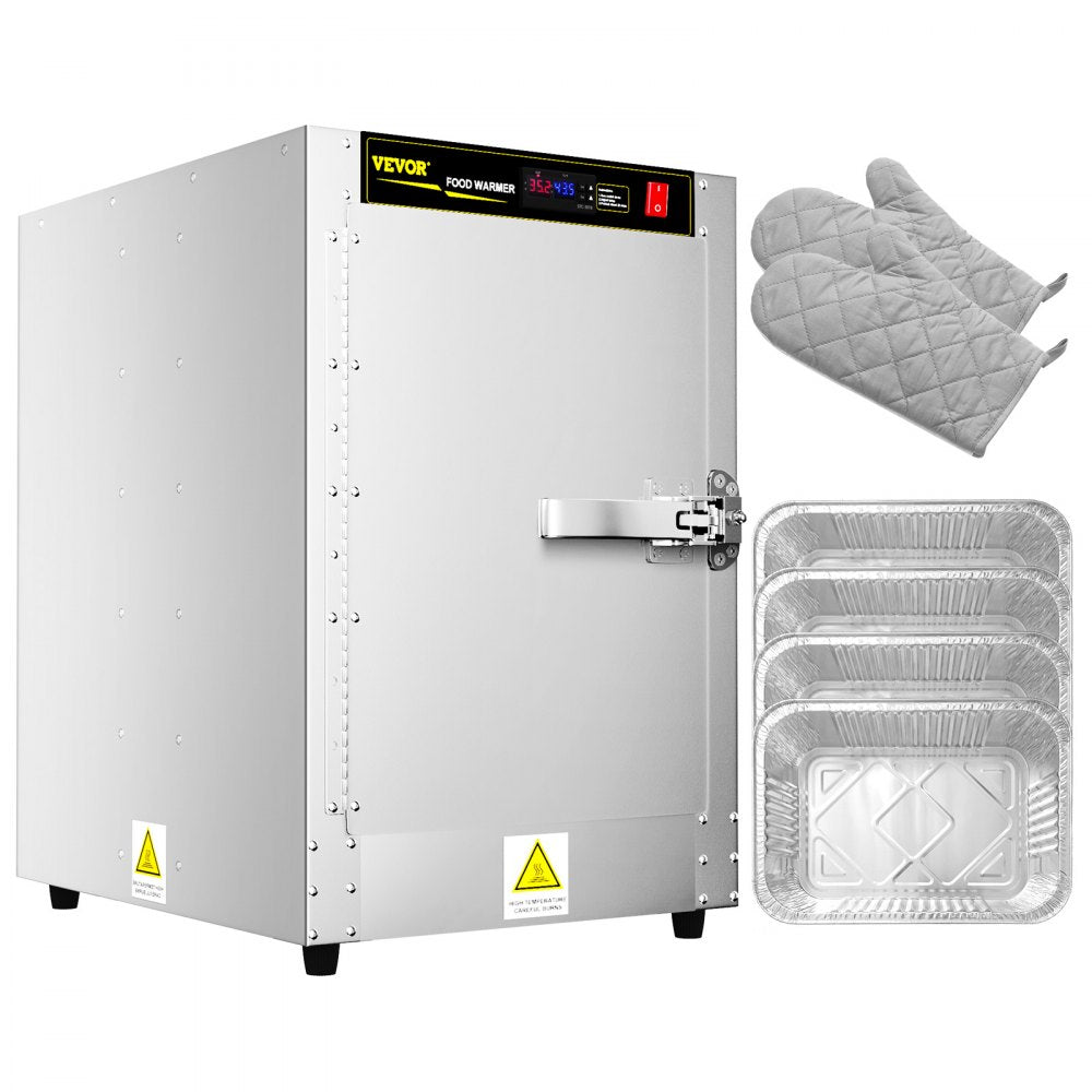 FWHB-162224 - Durable Aluminum Food Warmer with 4 Stainless Steel Trays