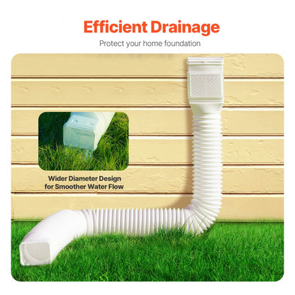 HC3003G2 - Flexible 22-63 inch Downspout Extenders with Filter Screen