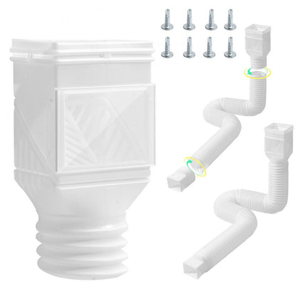 HC3003G2 - Flexible 22-63 inch Downspout Extenders with Filter Screen