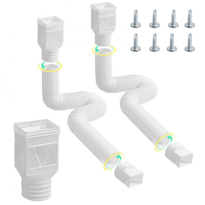 HC3003G2 - Flexible 22-63 inch Downspout Extenders with Filter Screen