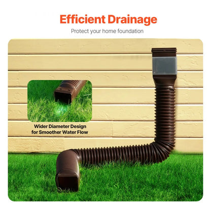 HC3003G2 - Flexible Downspout Extender 22-63" for Effective Water Drainage