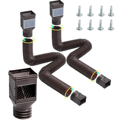 HC3003G2 - Flexible Downspout Extender 22-63" for Effective Water Drainage