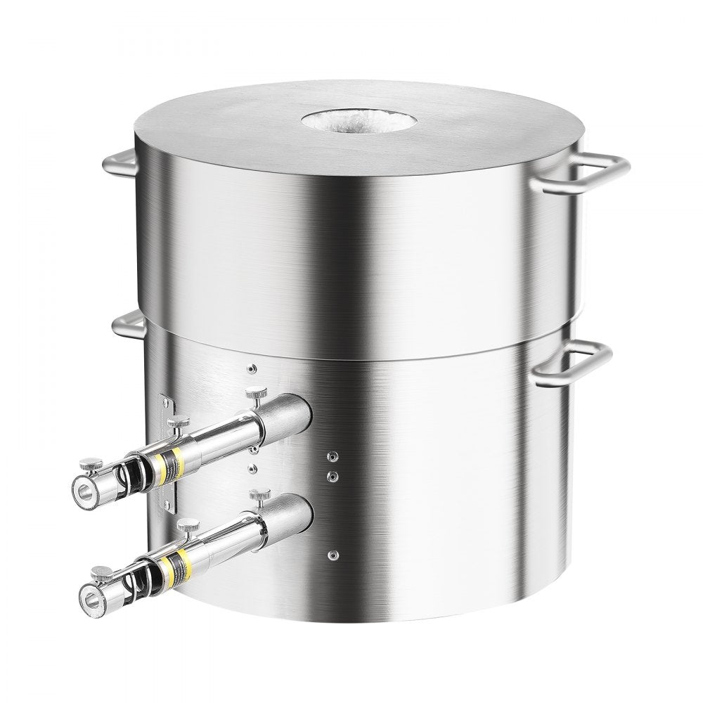 JH16KGA - Durable 16KG Stainless Steel Dual Burner Melting Furnace