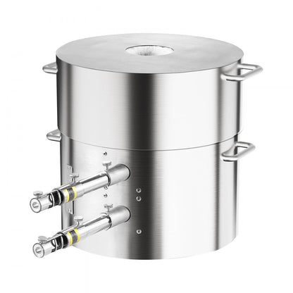JH16KGA - Durable 16KG Stainless Steel Dual Burner Melting Furnace