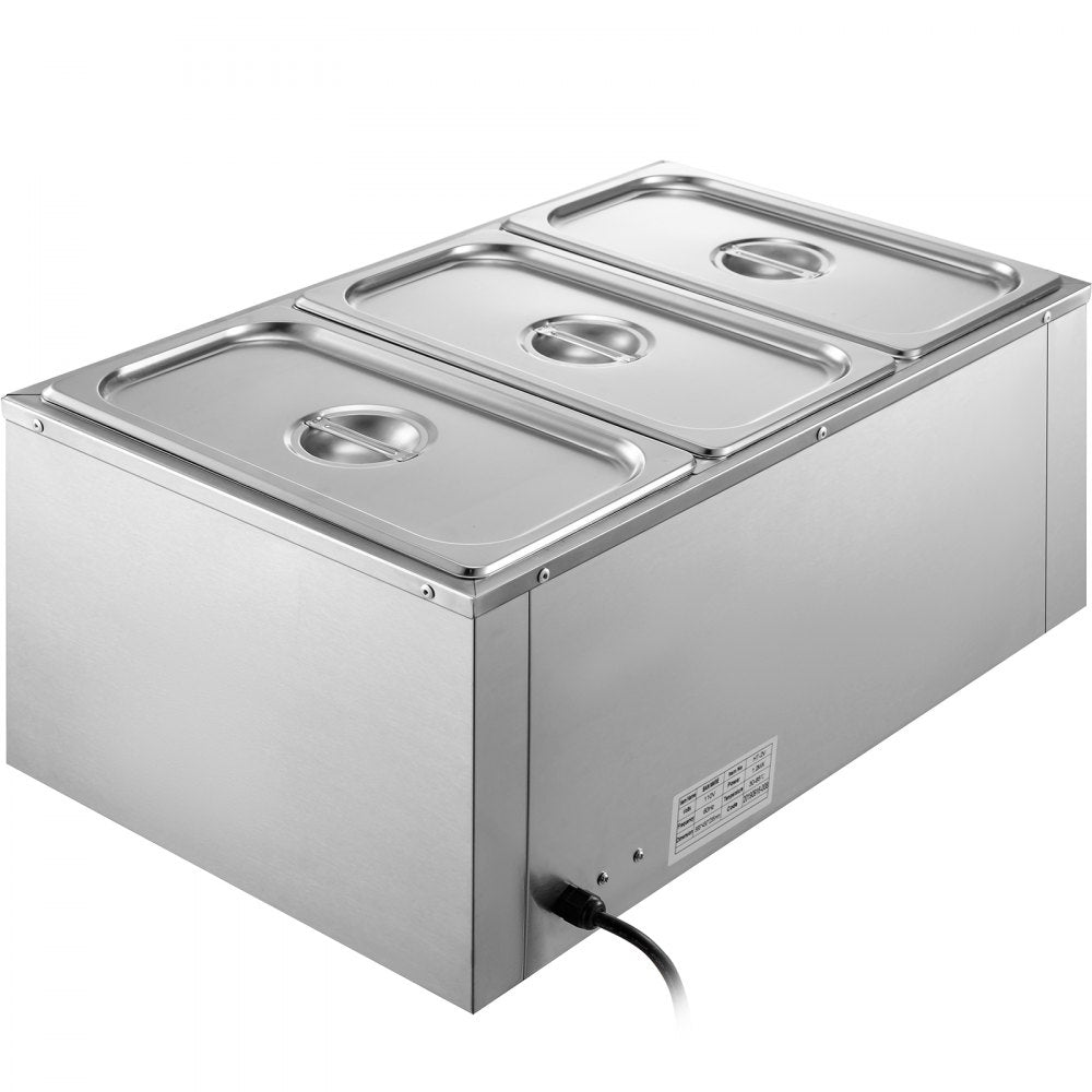 XTC3C - 16Qt Stainless Steel Electric Food Warmer for Buffets and Catering