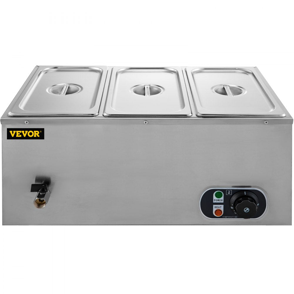 XTC3C - 16Qt Stainless Steel Electric Food Warmer for Buffets and Catering