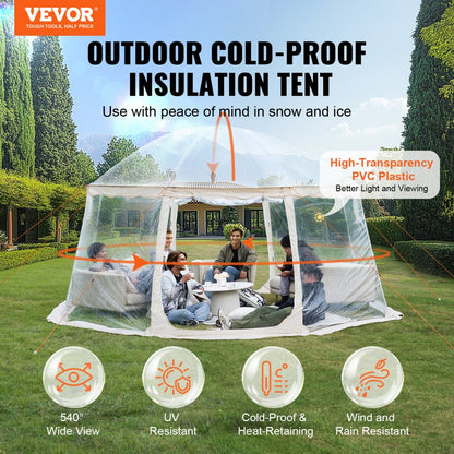 120974 - 15x15 ft Waterproof PVC Sports Tent for 12-15 People