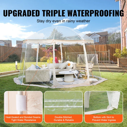 120974 - 15x15 ft Waterproof PVC Sports Tent for 12-15 People