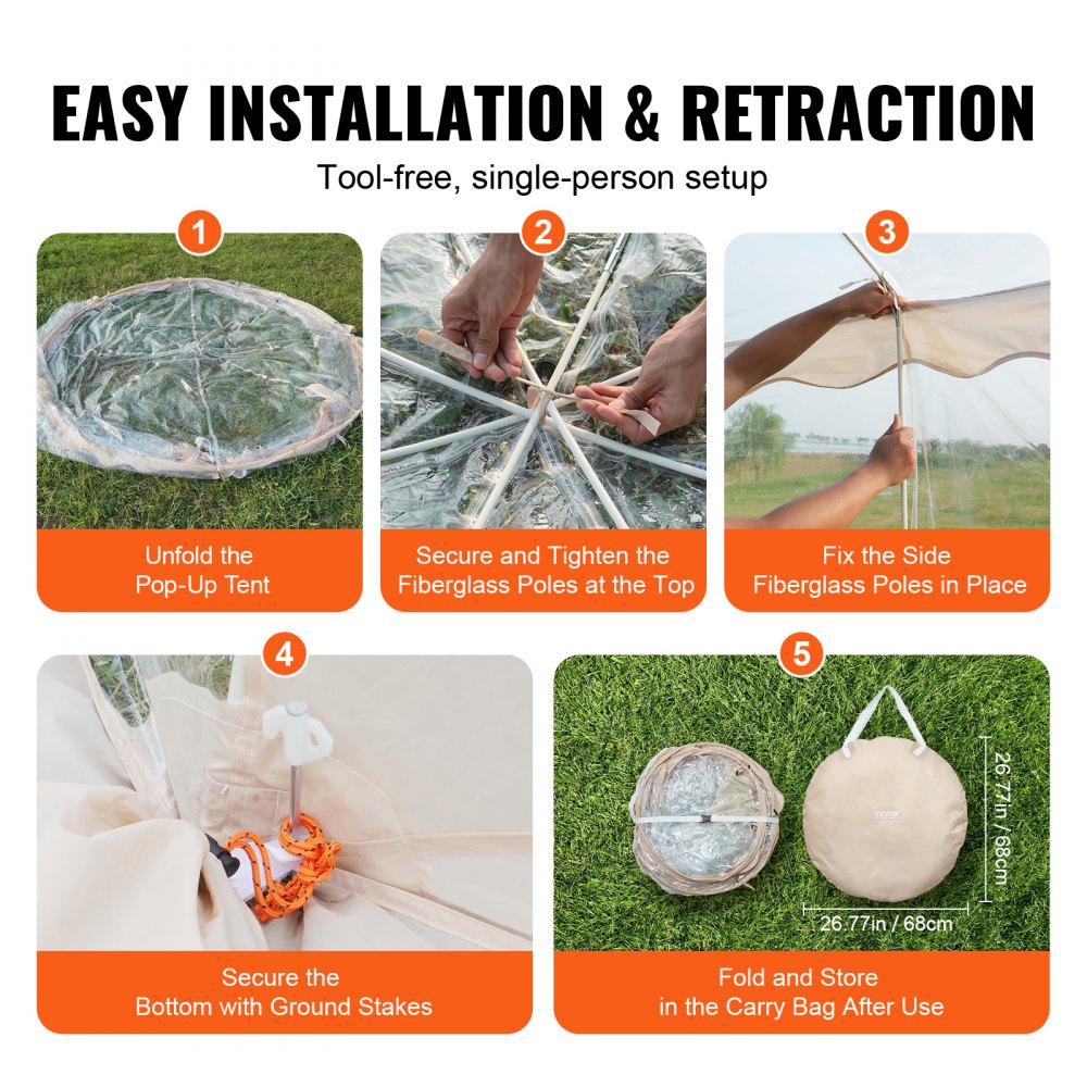 120974 - 15x15 ft Waterproof PVC Sports Tent for 12-15 People