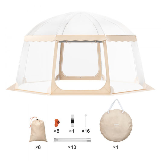 120974 - 15x15 ft Waterproof PVC Sports Tent for 12-15 People
