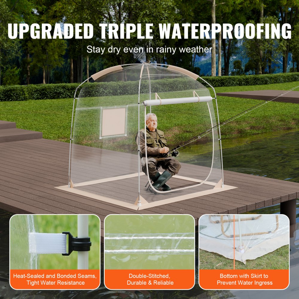 120971 - 72" VEVOR Sports Tent for 2-4 People, Weatherproof & Portable