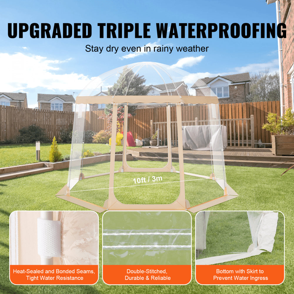 120972 - 10x10 ft VEVOR Pop-Up Sports Tent for 4-8 People