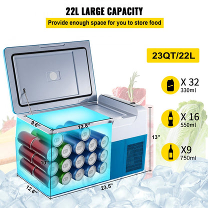 SH-C22 - 23 Quart VEVOR Portable Fridge with Digital Control