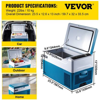 SH-C22 - 23 Quart VEVOR Portable Fridge with Digital Control