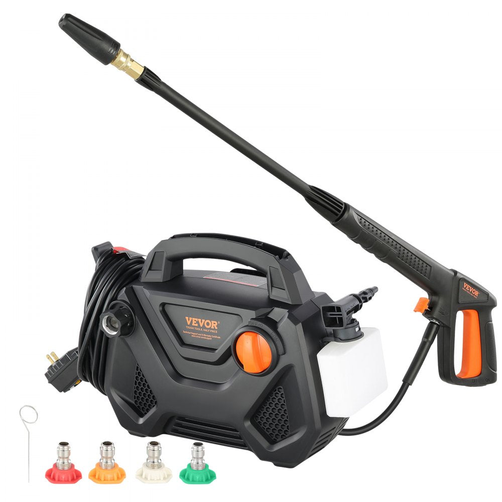 HY49P - 2150 PSI Electric Pressure Washer with 20ft Hose & 5 Nozzles