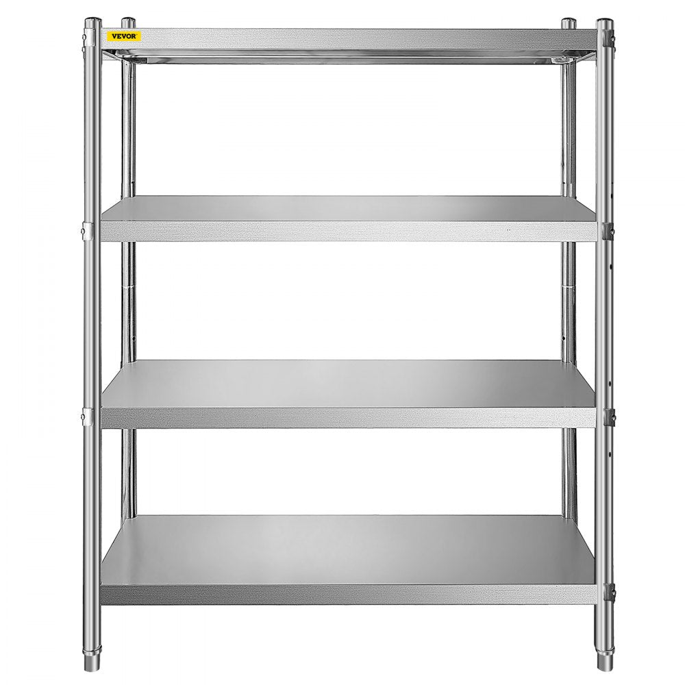 010545702291 - 4-Tier Adjustable Stainless Steel Shelf for Kitchen/Garage Storage
