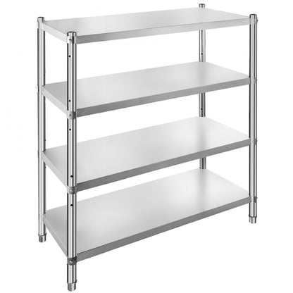 010545702291 - 4-Tier Adjustable Stainless Steel Shelf for Kitchen/Garage Storage
