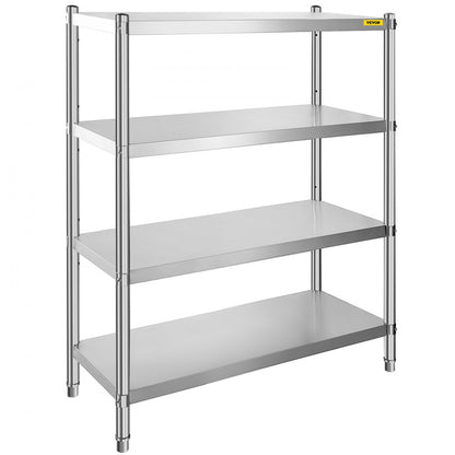 010545702291 - 4-Tier Adjustable Stainless Steel Shelf for Kitchen/Garage Storage
